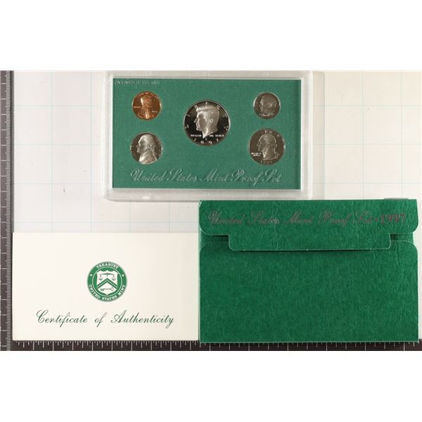 1997 US PROOF SET (WITH BOX) AND WITH CERTIFICATE