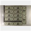 Image 1 : 12-CU CONSECUTIVE SERIAL 1981 US $5 FRN'S