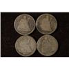 Image 1 : 1875, 76, 77 & 1889 SILVER SEATED LIBERTY DIMES