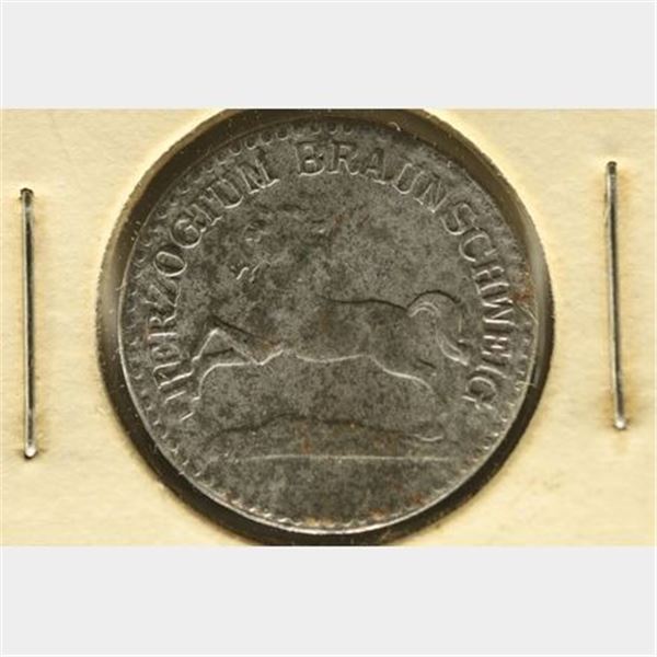 1918 BRAUNSCHWEIG GERMAN 10 PFENNING NOTGELD
