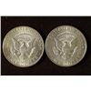 Image 2 : 1967 & 1968-D JFK 40% SILVER HALF DOLLARS