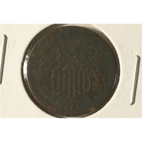 1864 US 2 CENT PIECE