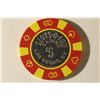 Image 2 : $5 SLOTS-A-FUN CASINO CHIP WITH METAL INSERT