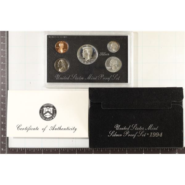 1994 US SILVER PROOF SET (WITH BOX) & WITH CERT