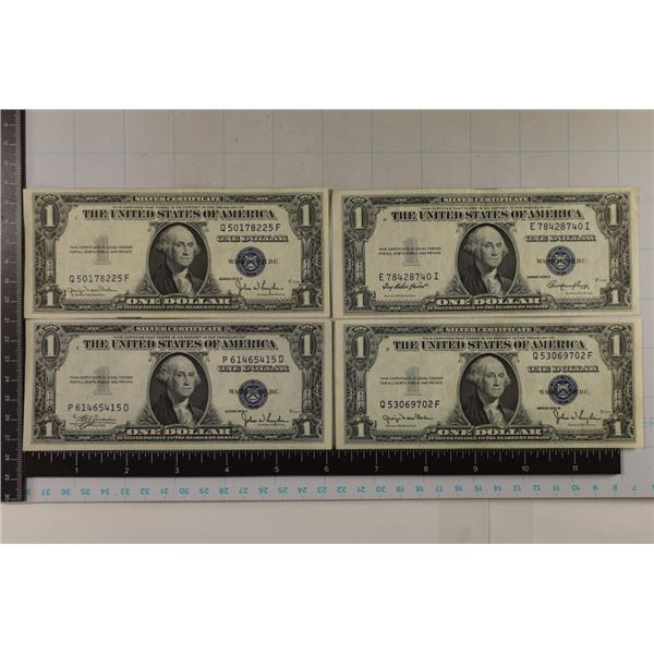 1935-C. 2-1935-D & 1935-E US $1 SILVER CERT. CRISP