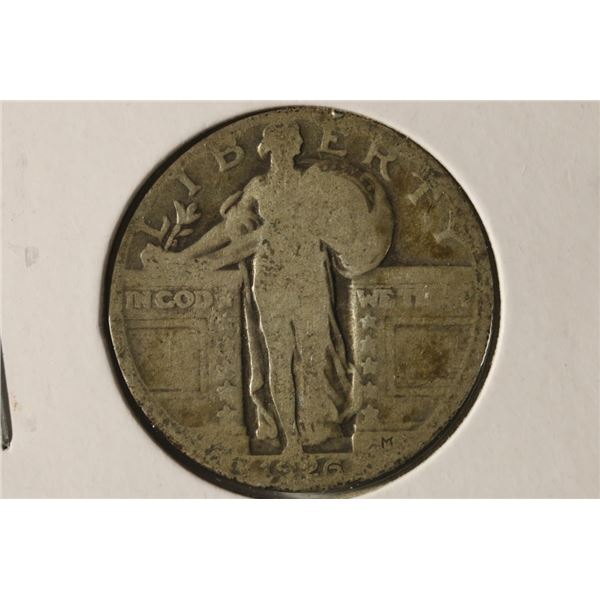 1926 SILVER STANDING LIBERTY QUARTER