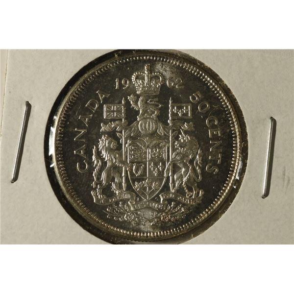 1962 CANADA SILVER PF LIKE 50 CENTS .3000 OZ. ASW