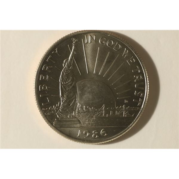 1986-D UNC "STATUE OF LIBERTY" HALF DOLLAR