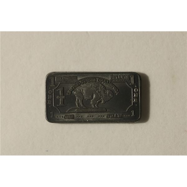 1 GRAM .999 FINE MOLYBDENUM INGOT