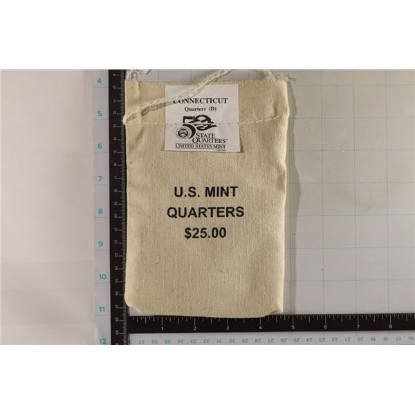 $25 MINT SEALED BAG OF UNC 1999-D CONNECTICUT