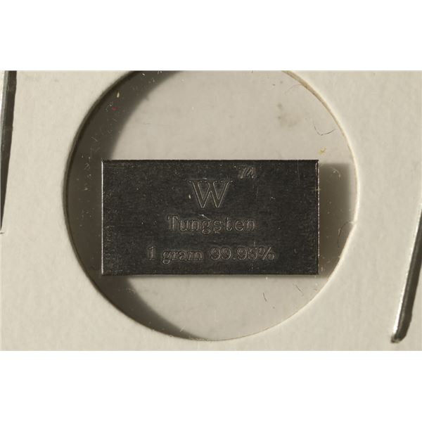 1 GRAM 99.95 TUNGSTEN INGOT