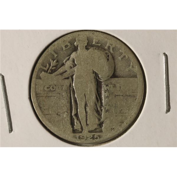 1925 SILVER STANDING LIBERTY QUARTER