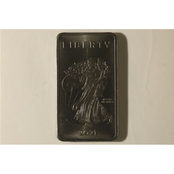 1 TROY OZ .999 MOLYBDENUM INGOT. 2021 LIBERTY ON