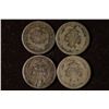Image 2 : 1853, 2-1875 & 1891 SILVER SEATED LIBERTY DIMES