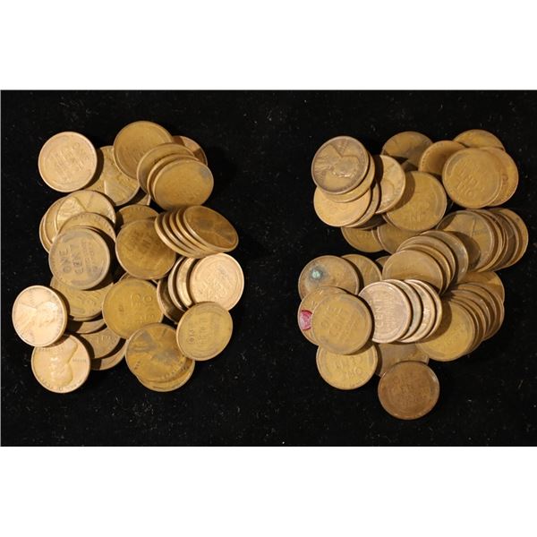 100 LINCOLN WHEAT CENTS :1916-1928