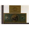 Image 2 : 24K GOLD FOIL REPLICA OF A 1872 FIRST NATIONAL