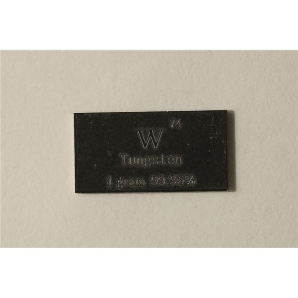1 GRAM 99.95% TUNGSTEN INGOT