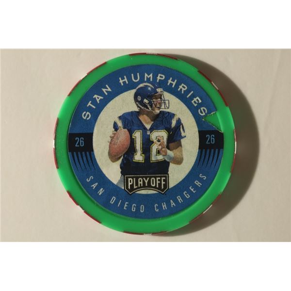 CHIP SHOT 1997 NFL PAY OFF CHIP. "STAN HUMPHRIES"