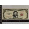 Image 1 : 1953-A US $5 RED SEAL NOTE