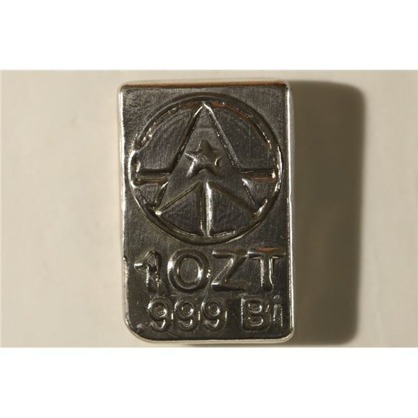 1 TROY OZ .999 FINE BISMUTH BULLION BAR, HAND