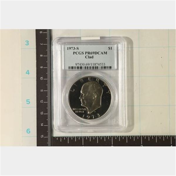 1973-S IKE DOLLAR PCGS PR69 DCAM