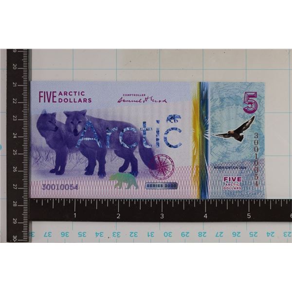 2024-5 ARCTIC DOLLAR CRISP UNC POLYMER BILL