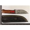 Image 2 : BRAND NEW 8" DAMASCUS STEEL HUNTING KNIFE IN