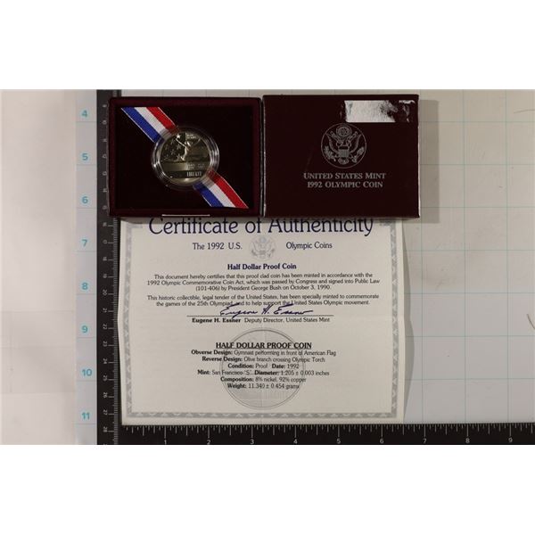 1992-S US PROOF "OLYMPIC" HALF DOLLAR