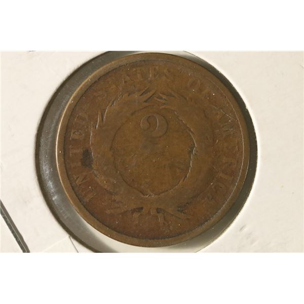 1865 US 2 CENT PIECE