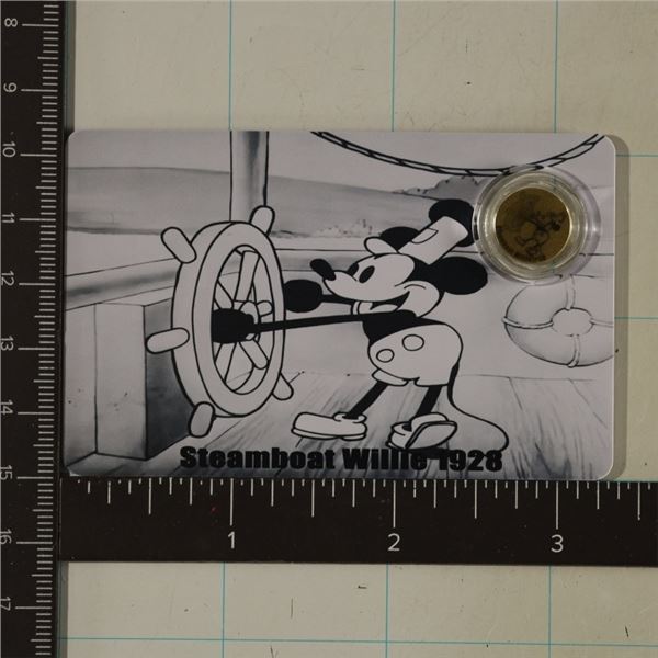 2026 SPAIN "1928" STEAMBOAT WILLIE .9999 GOLD $12