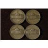 Image 2 : 1942-P, 43-P, 44-P & 1945-P 35% SILVER JEFFERSON