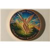Image 1 : 1 OZ. .999 UNC COPPER MEXICO ROUND. COLORIZED