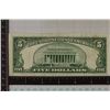 Image 2 : 1928-F US $5 RED SEAL CRISP AU NOTE.  BLACK INK ON