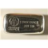 Image 1 : 1 TROY OZ .999 TIN BAR HAND POURED LOAF  BAR BRAND