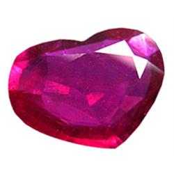 5.65ct Winsome Heart Cut Top Red Pink Ruby Appraisal Estimate $6780 (GEM-16212)