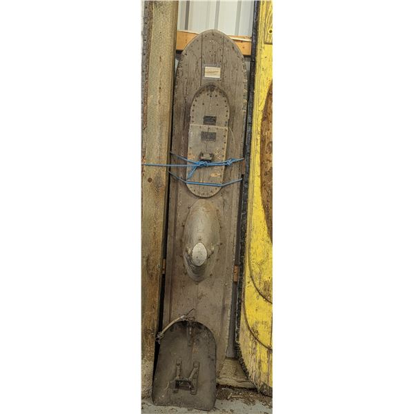 Elliot Bros Tiger-Moth Main Ski & Tail Ski for airplane Circa 1940's