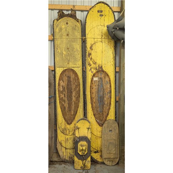 Elliot Bros Norseman LARGE Yellow Airplane Skis & Tail Ski