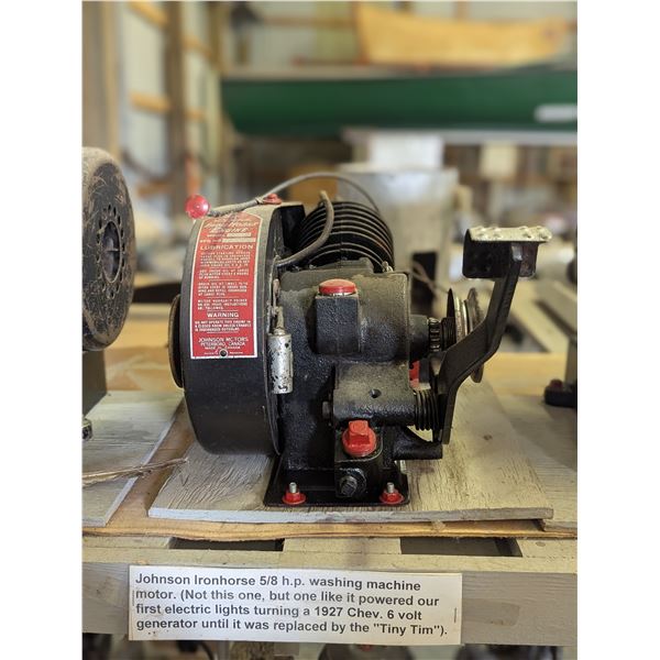 Johnson 4 Cycle Iron Horse Engine 5/8ths HP Stationary Motor Model X420 1920's-30's