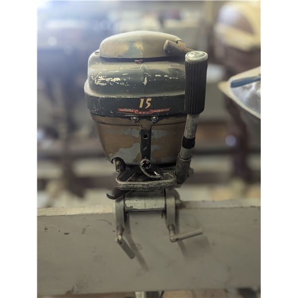 1950 Majestic Outboard Motor Model 6LLGS 15HP Serial #700386