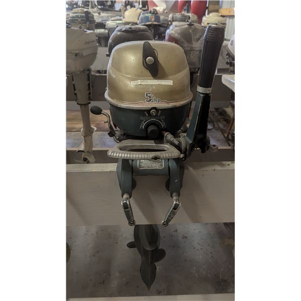 Vintage Scott-Atwater Outboard Motor Model 3775 5HP Serial #37556086