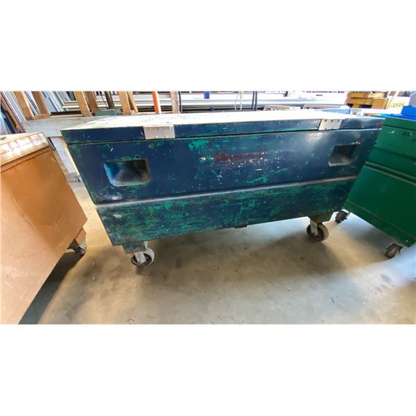 GREENLEE HEAVY DUTY JOB BOX, DIMENSIONS APPROX 60X24X24 (INCHES)