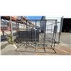 Image 1 : LARGE METAL A-FRAME GLAZERS RACK APPROX 9'L X 4'D X 7'H