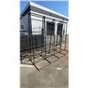 Image 3 : LARGE METAL A-FRAME GLAZERS RACK APPROX 9'L X 4'D X 7'H