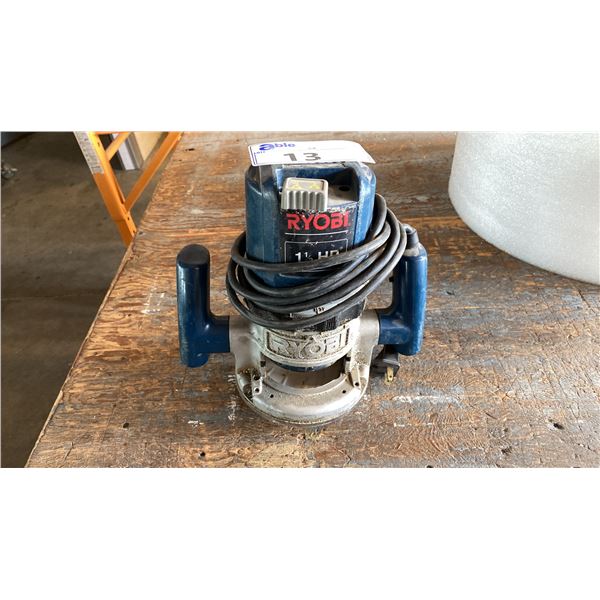 RYOBI MODEL R160 CORDED WOOD ROUTER, 120V, 8A, 60HZ, 2500RPM
