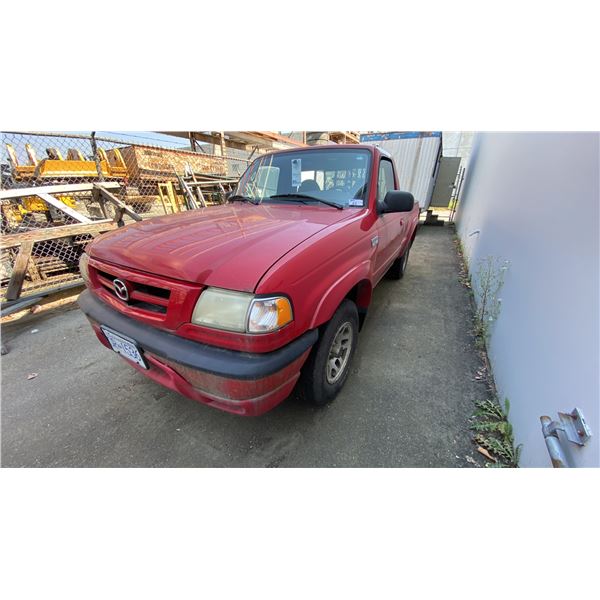 2003 MAZDA B3000 BSERIES, 2DR PU, RED, VIN 4F4YR12U13TM21864,