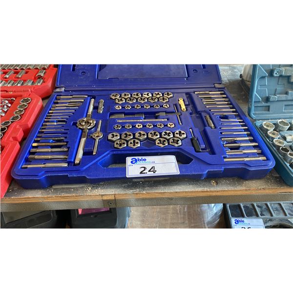 IRWIN HANSON 76PC TAP AND DIE SUPER SET *LOOKS TO BE MISSING 1 PIECE*