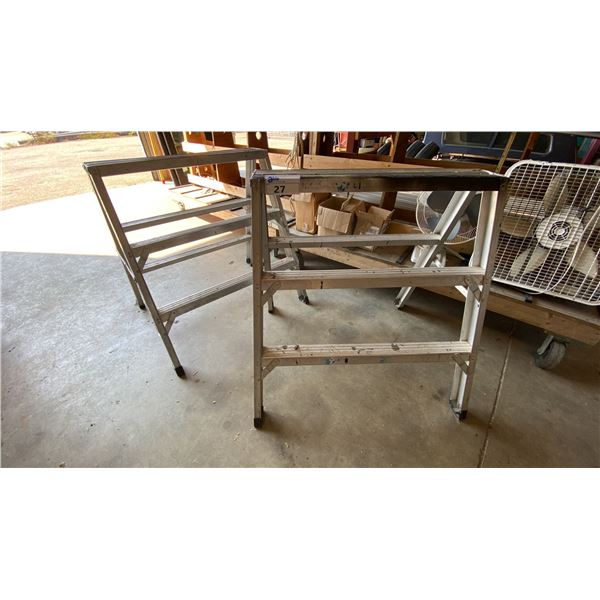 PAIR OF ALUMINUM ALLRIGHT SAWHORSES