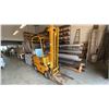 Image 2 : CLARK YELLOW VINTAGE PROPANE FORKLIFT WITH SOLID TIRES, STANDARD FORKS, 170" MAST & FORK TILT
