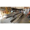 Image 1 : CONTENTS OF RACK- ASSORTED GLAZING COMPONENTS/STOCK APPROX 25'L
