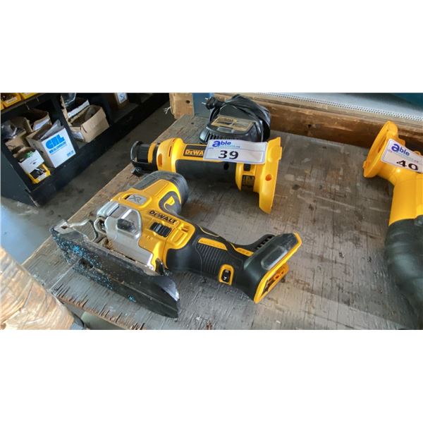DEWALT DC550 CUT-OUT TOOL, DEWALT DCS335 CORDLESS VAR. SPEED JIG SAW, CHARGER *NO BATTERIES*